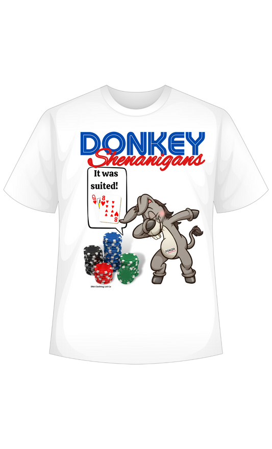 Poker Donkey Shenanigans Tees